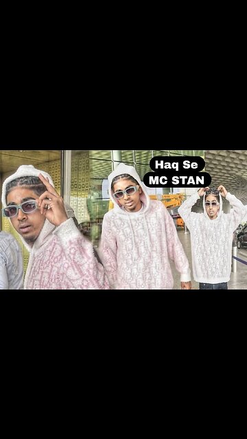 MC STAN Royal Entry at Airport Haq se MC STAN Going to Hyderabad For Live Concert