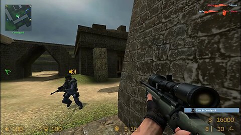 Counter Strike Source Aztec Bots #13 Only Sniper Rifles