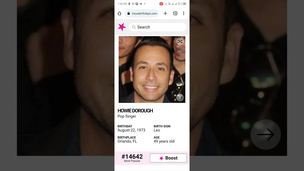 HAPPY 49 BIRTHDAY HOWIE DOROUGH