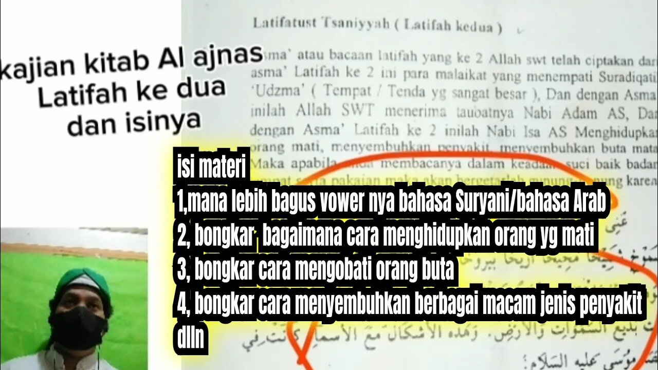 kajian kitab Al ajnas lengkap Latifah kedua