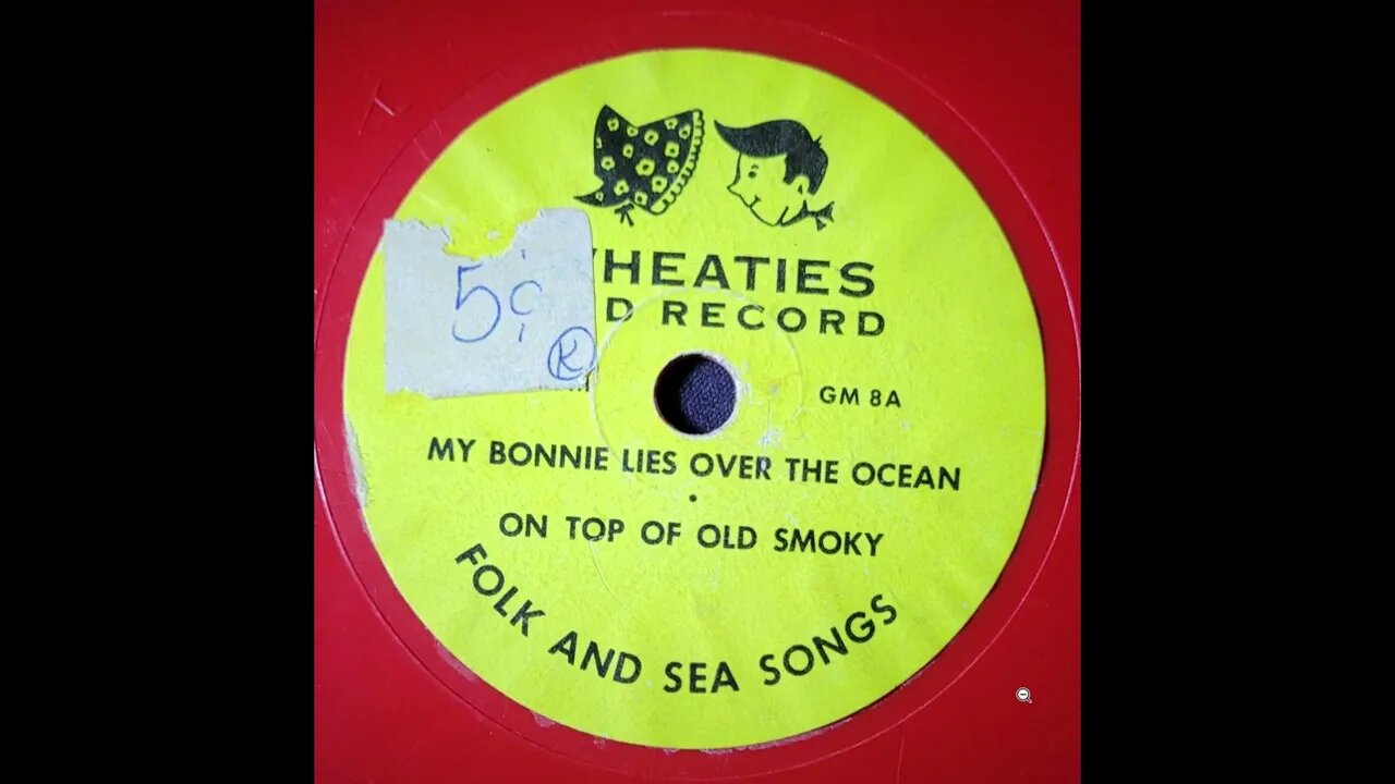 Wheaties Red Record - Folk and Sea Songs GM 8