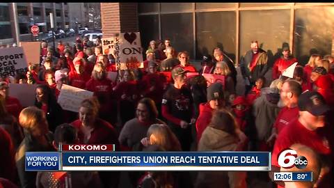 Kokomo, firefighters deal reached