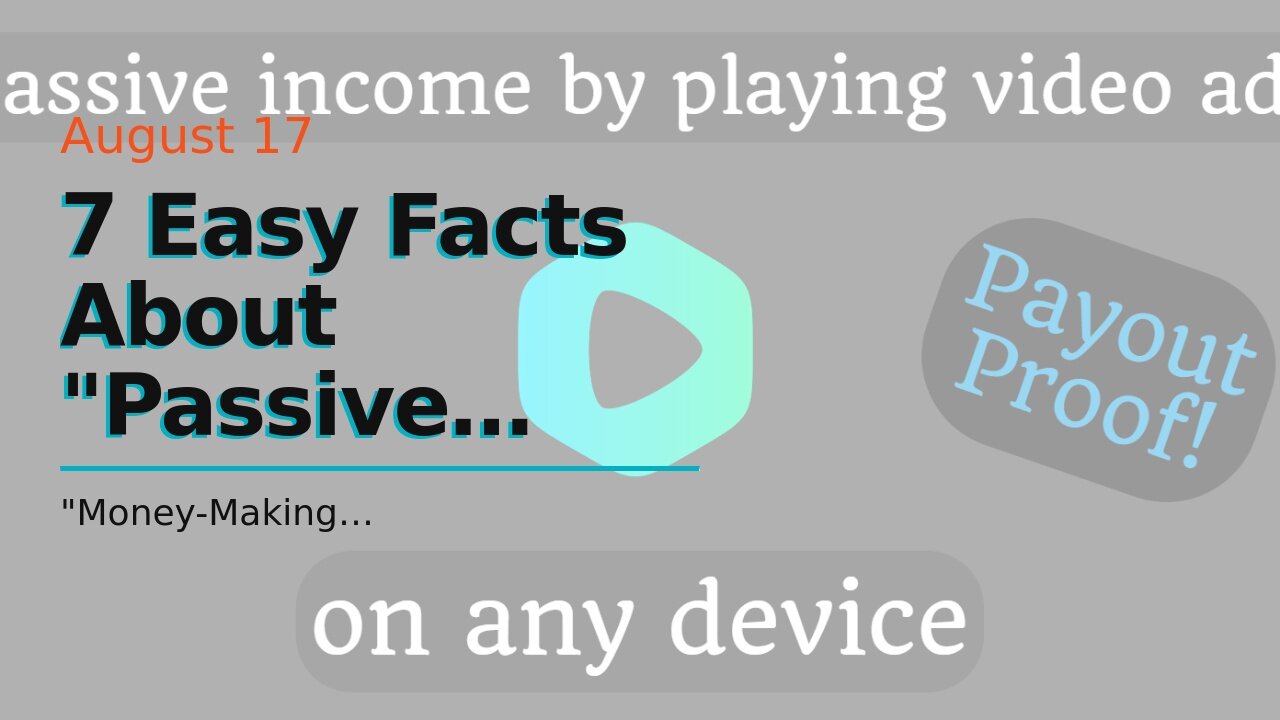 7 Easy Facts About "Passive Income Ideas: How to Make Money While You Sleep" Described