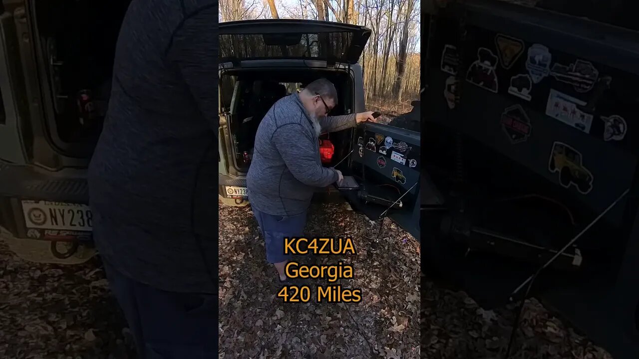 420 mile contact with KC4ZUA in Georgia. #shorts #parksontheair #bronco #overlanding4fun