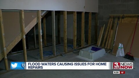 Flood Waters Causing Issues for Home Repairs