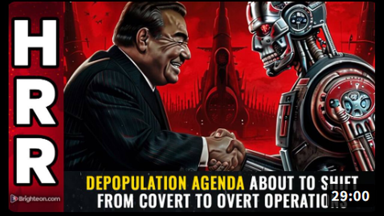 DEPOPULATION agenda about to shift from COVERT to OVERT operations