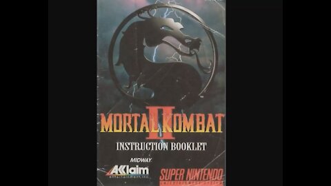 Mortal Kombat II - Game Manual (SNES) (Instruction Booklet)