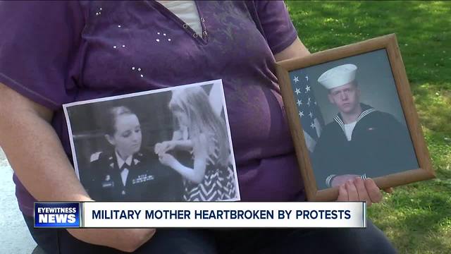 Erie County miilitary mom heartbroken over NFL protests