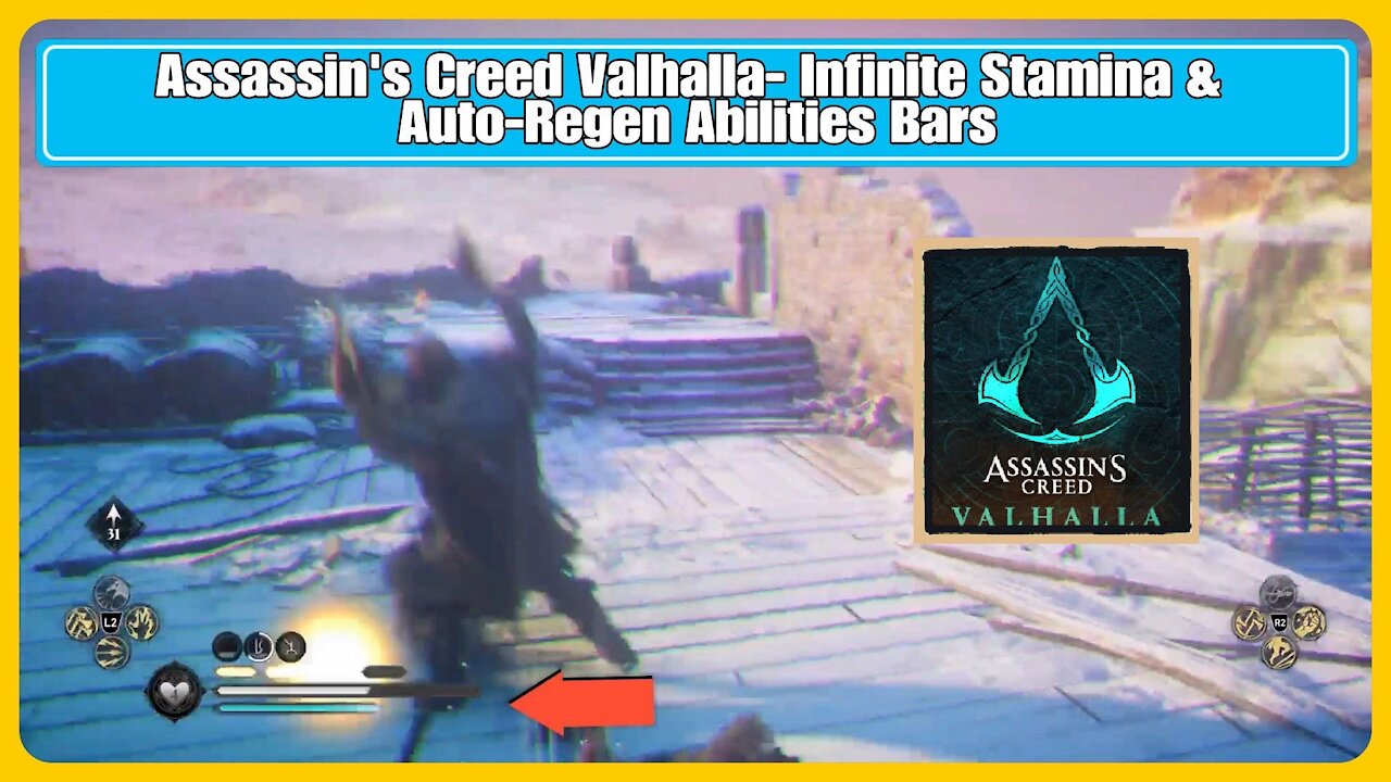 Assassin's Creed Valhalla- Infinite Stamina & Auto-Regen Abilities