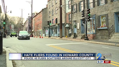 Hate Fliers Found in Howard County