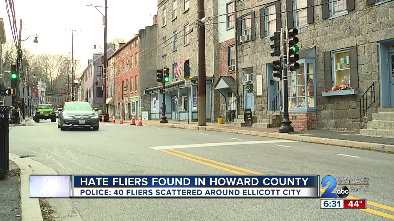 Hate Fliers Found in Howard County