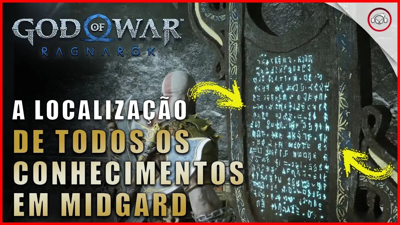 God of war Ragnarok, A localização de todos os conhecimentos em Midgard | Super dica