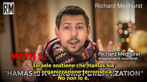 Richard Medhurs e la propaganda israeliana