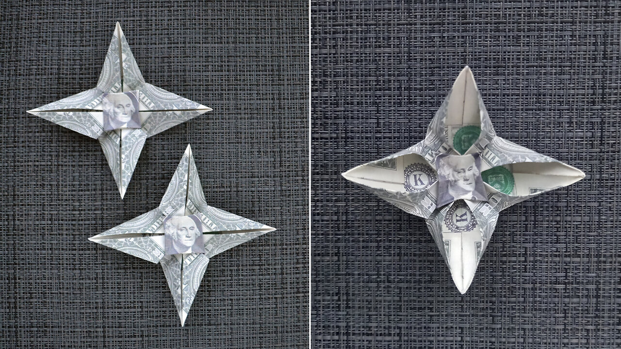 My MONEY FLOWER/STAR | Dollar Origami | Tutorial DIY by NProkuda