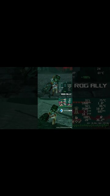 The Legend of Zelda: Tears of the Kingdom | Steam Deck Vs ROG Ally #rogally #totk #shorts