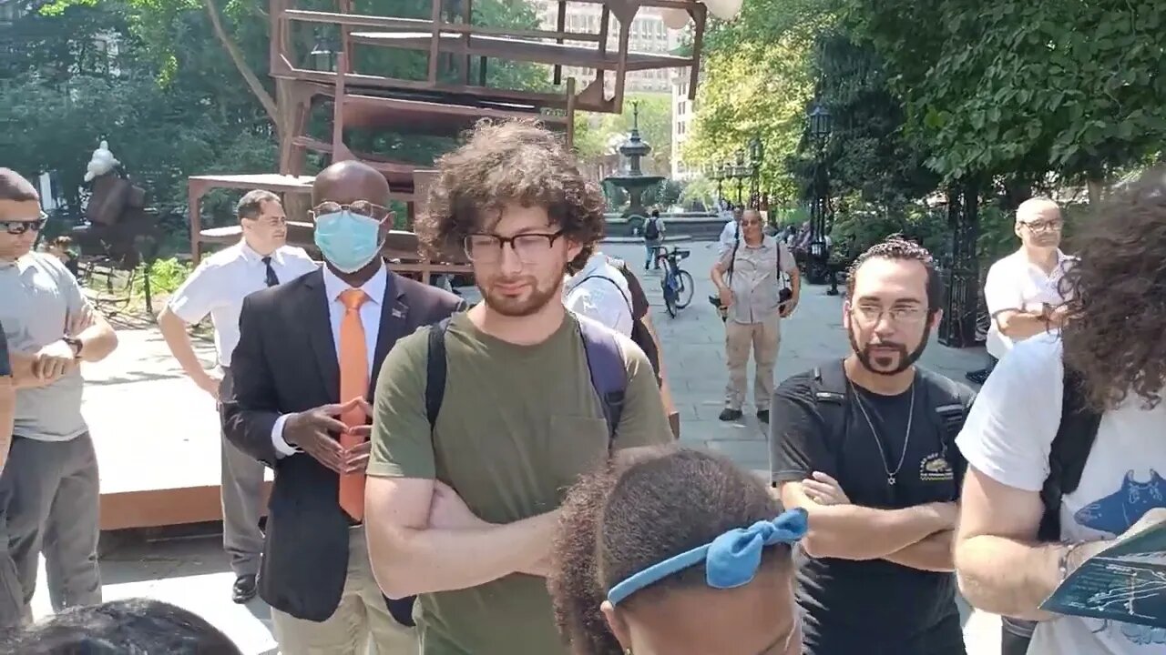 From the @thequeenslink Rally at City Hall Park. 9/6/23