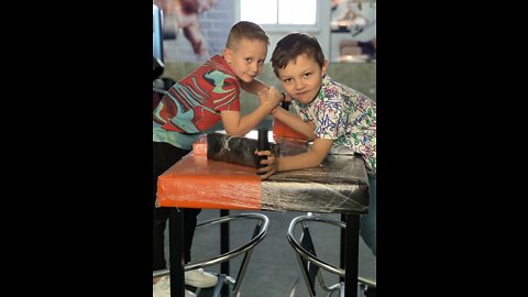 Armwrestling with children