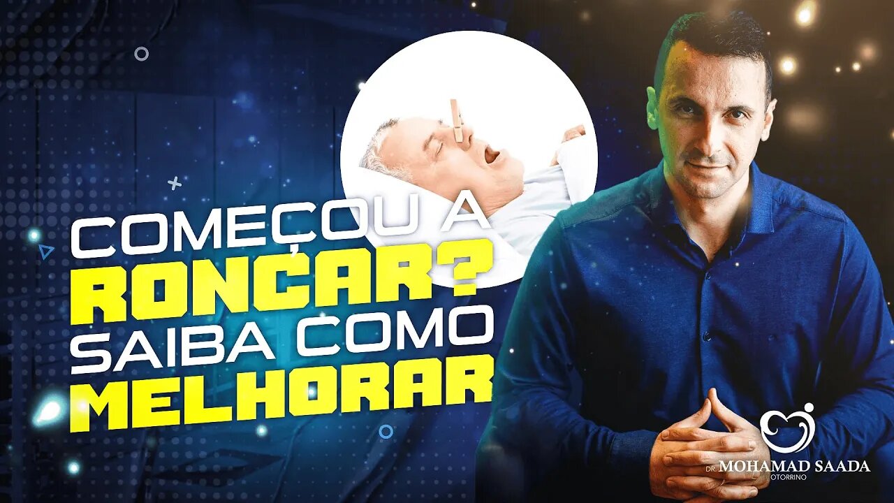 VOCÊ COMEÇOU A RONCAR DO NADA? SAIBA O QUE ACONTECEU NO SEU CORPO E COMO MELHORAR