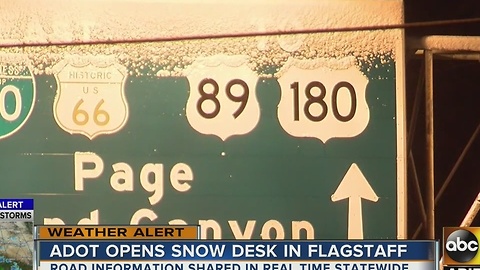 ADOT sets up 'snow desk' in Flagstaff
