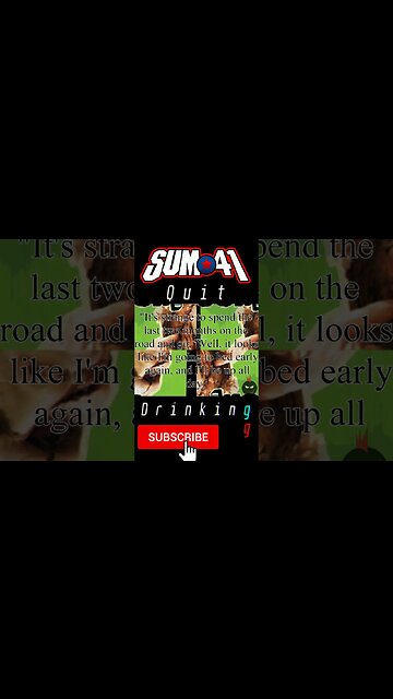 SUM 41 QUIT DRINKING