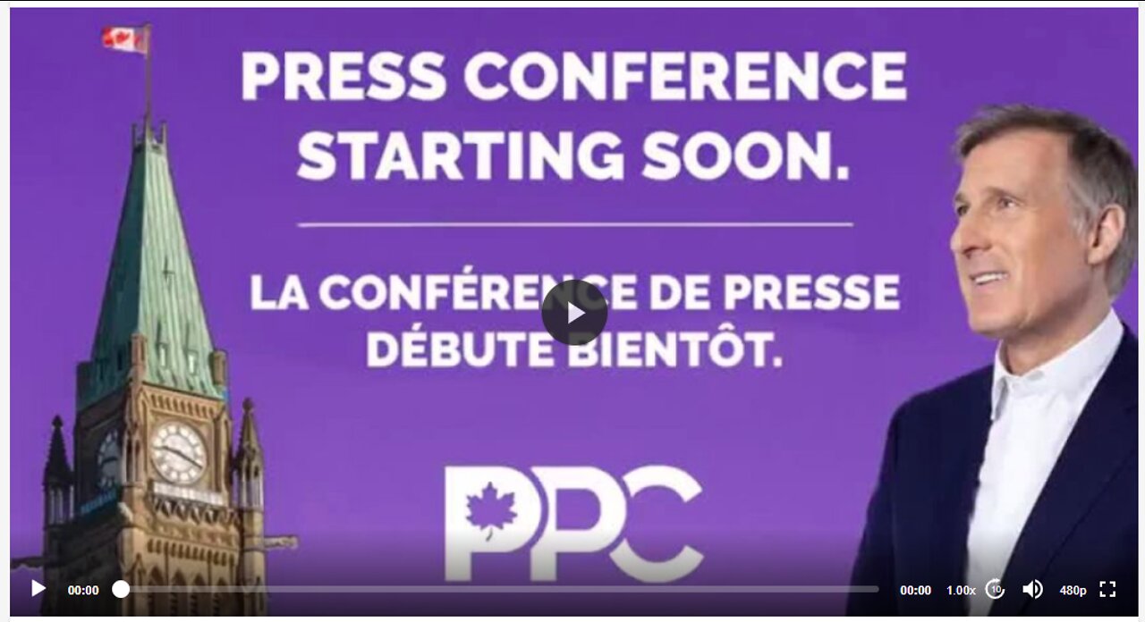 Maxime Bernier - Feb 9 2022 - French (en francais) Portion Only of Press Conference