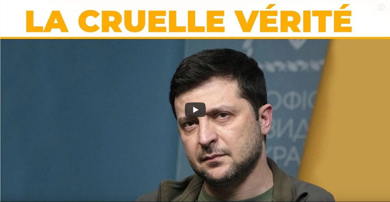 Zelensky la sombre vérité révélée !