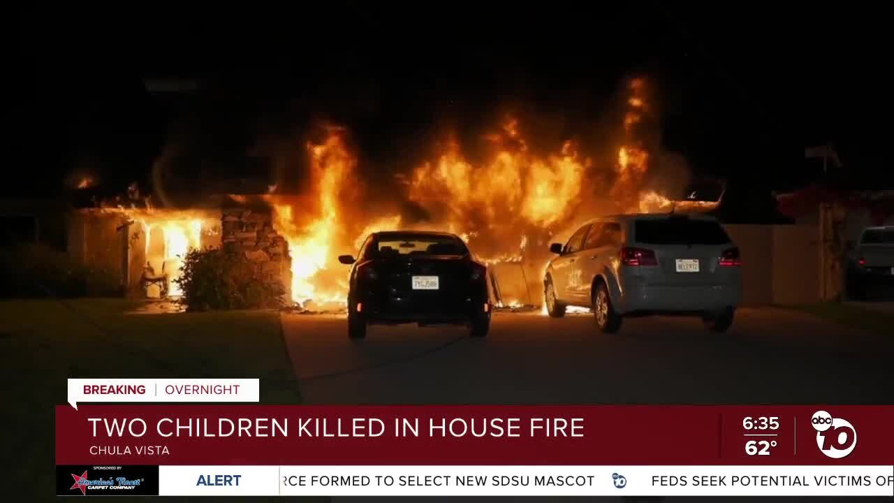 2 kids die in Chula Vista house fire