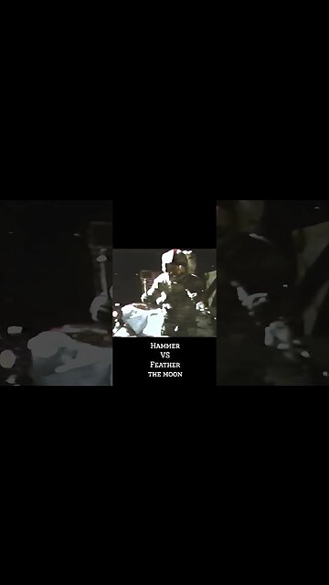 The Moon test Hammer vs Feather Apollo 15.