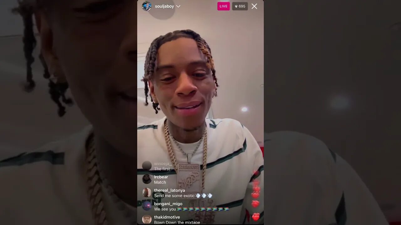 SOULJA BOY IG LIVE: Soulja Boy Gets Active Early in the Morning With All The Smoke💨(18/02/23)•AR🔞•