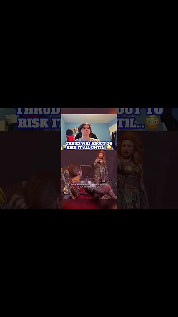 Thrud Tries To Kill Atreus‼️😳 | #shorts #godofwarragnarok #gaming #reaction