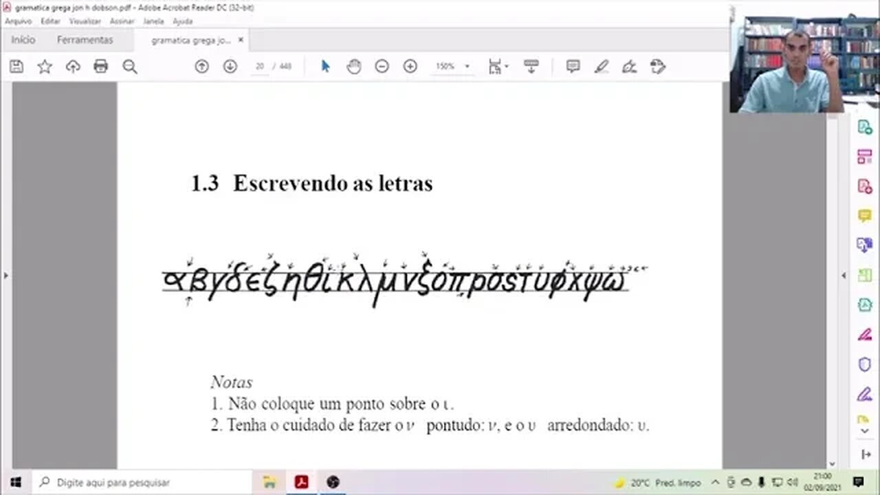 006 aula de grego gama e espirito forte