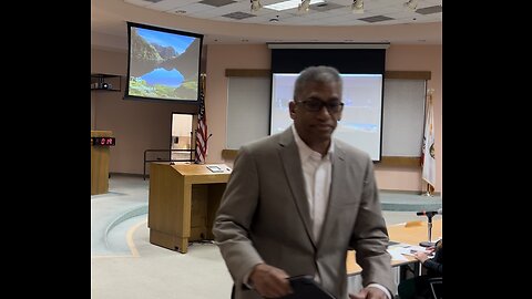 Ronald F Owens Jr addresses Elk Grove Unified School District Board on August 8, 2023.