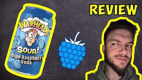 WarHeads Sour Blue Raspberry Soda Review