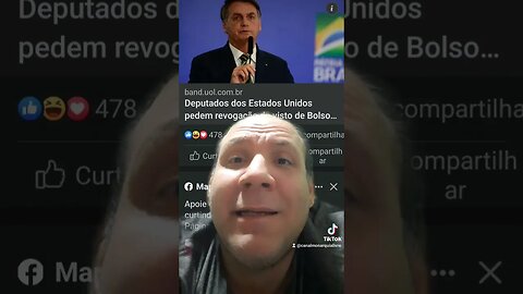 deputados querem cancelar o visto de Bolsonaro