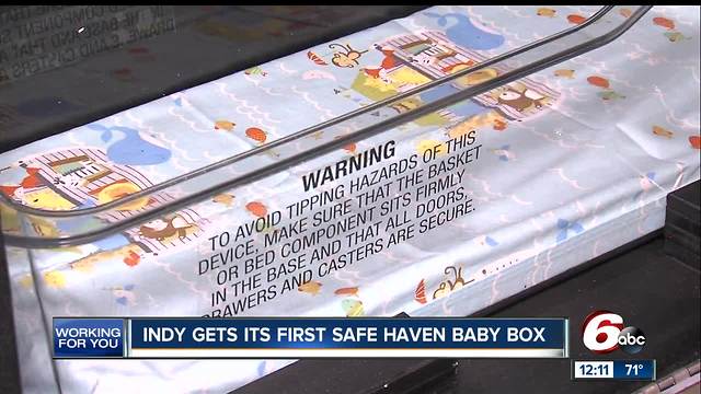 First central Indiana Safe Haven Baby Box to be installed this month