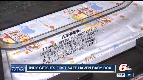 First central Indiana Safe Haven Baby Box to be installed this month