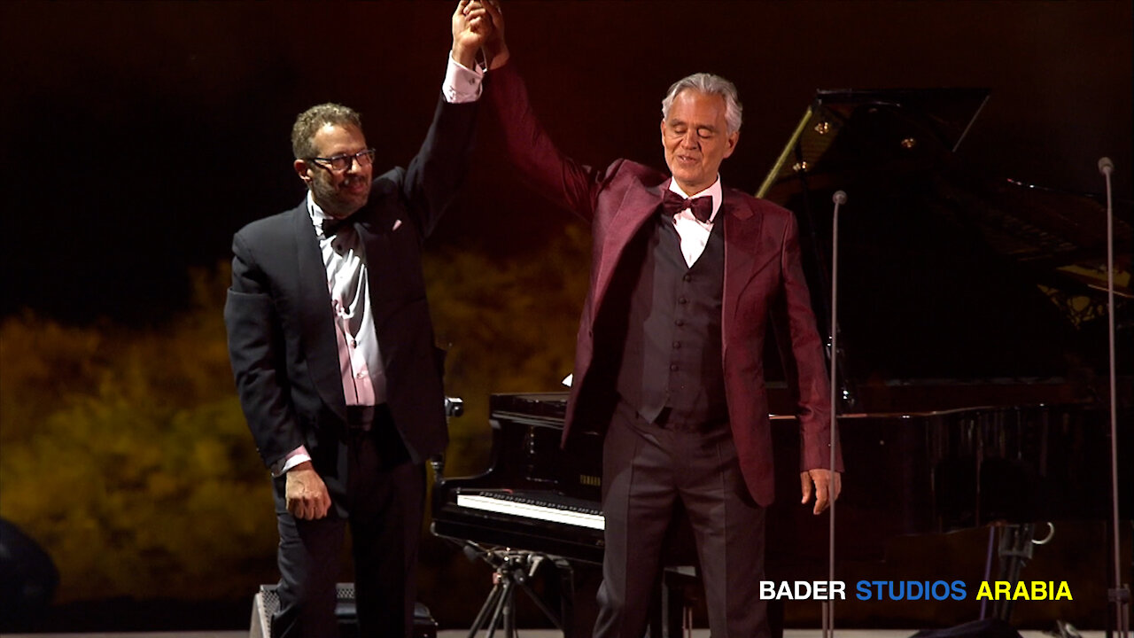 Italian Opera Star Andrea Bocelli Delights in AlUla Saudi Arabian Outdoor Concert