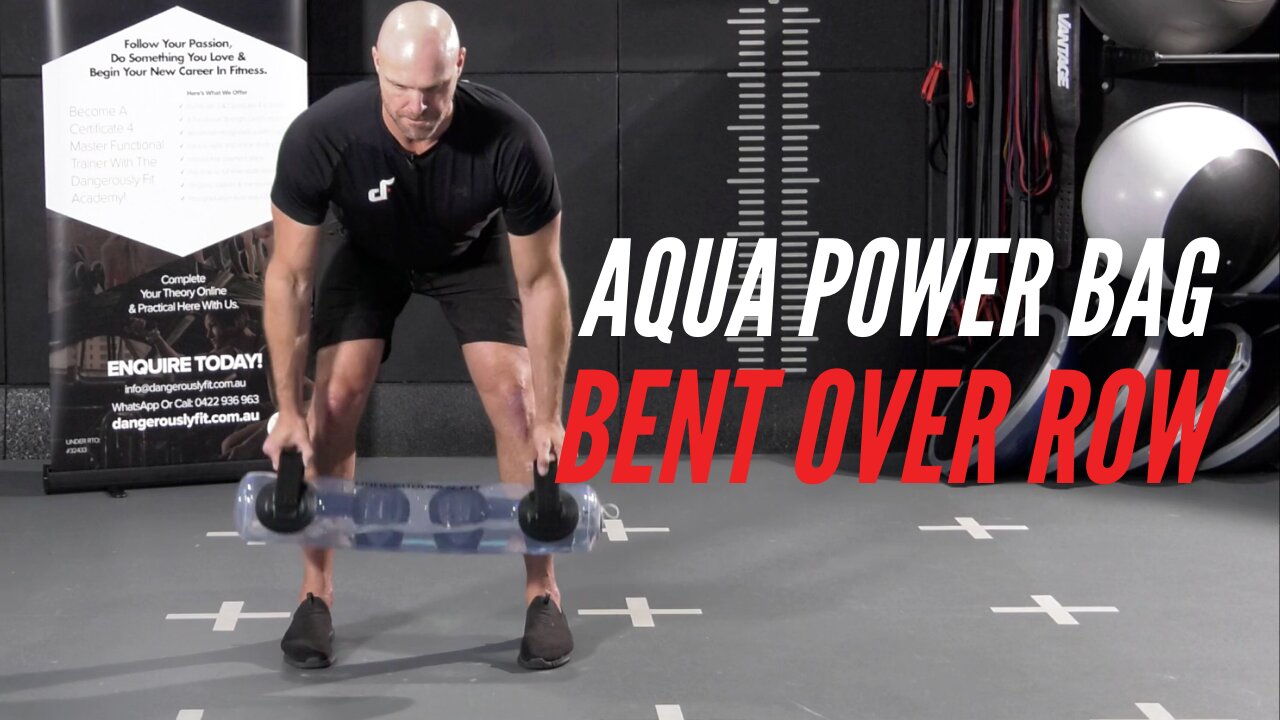 Aqua Power Bag Bent Over Row