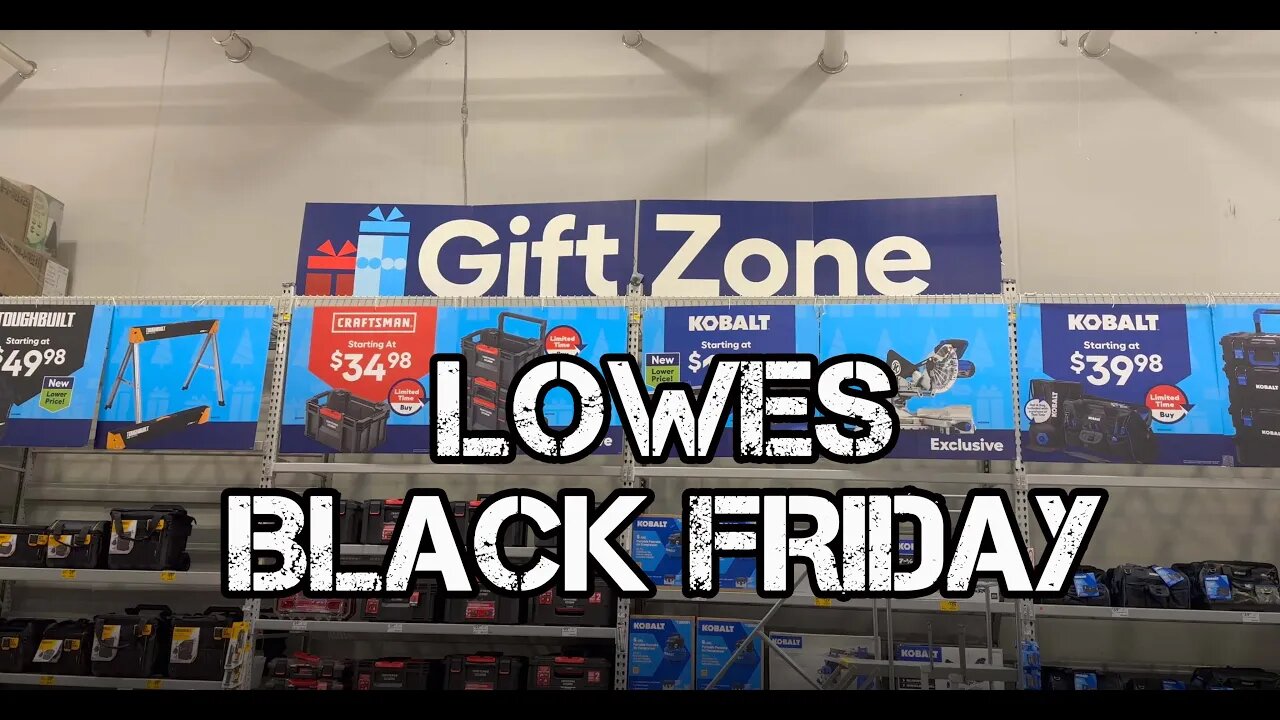 Black Friday Lowes Gift Center - Un-Seen Tools