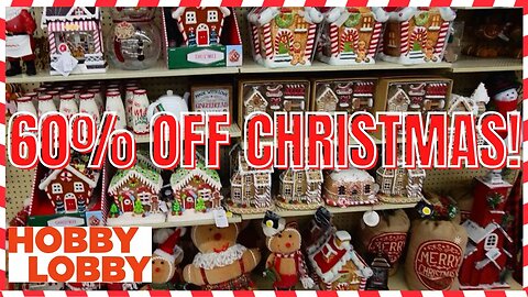 HOBBY LOBBY | 60 % OFF CHRISTMAS | SO MANY NEW ITEMS | CHRISTMAS TREES MARKED DOWN | #hobbylobby