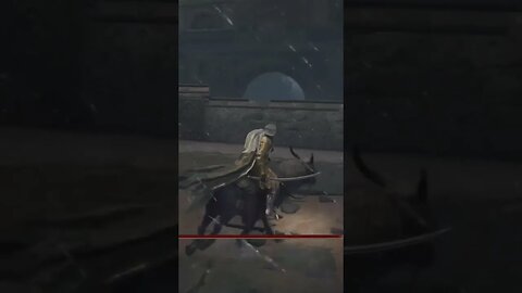 Elden Ring Night's Calvary Boss Randomly Jumps Off Cliff #short #eldenring #ps5