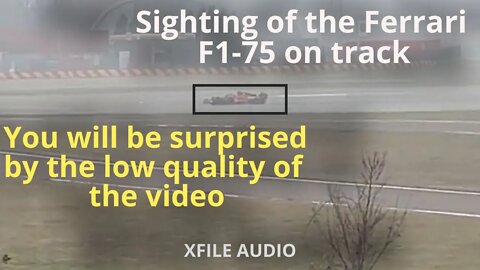 Sighting of the Ferrari F1-75 | Ferrari F1-75 Shakedown