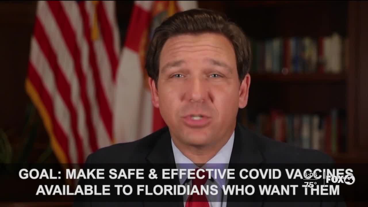 DeSantis speaks about vaccine distribution in Florida