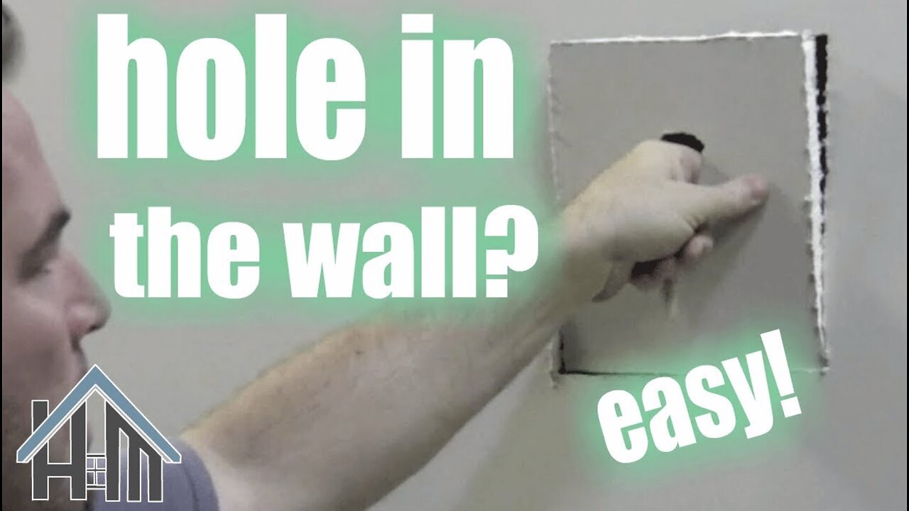 How to repair drywall hole, drywall repair. Easy! Home Mender.