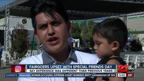 Fairgoers upset with Special Friends Day at fair