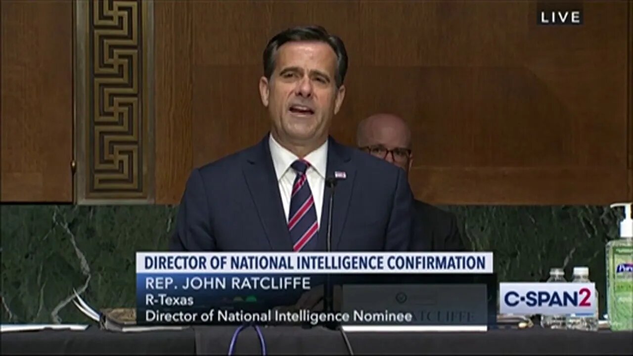 Senator Rubio Questions U.S. Rep. Ratcliffe on His Nomination as Director of National Intelligence