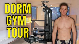 College Home Gym Tour | Titan Fitness Interchangeable Kettlebell Review