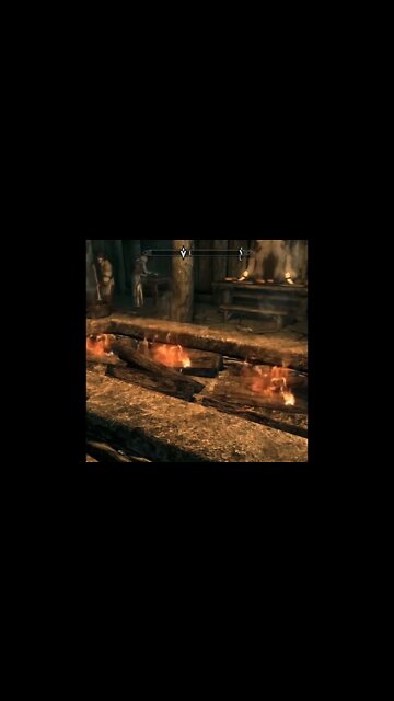 Relaxing Fire Sweeping in Skyrim #skyrim