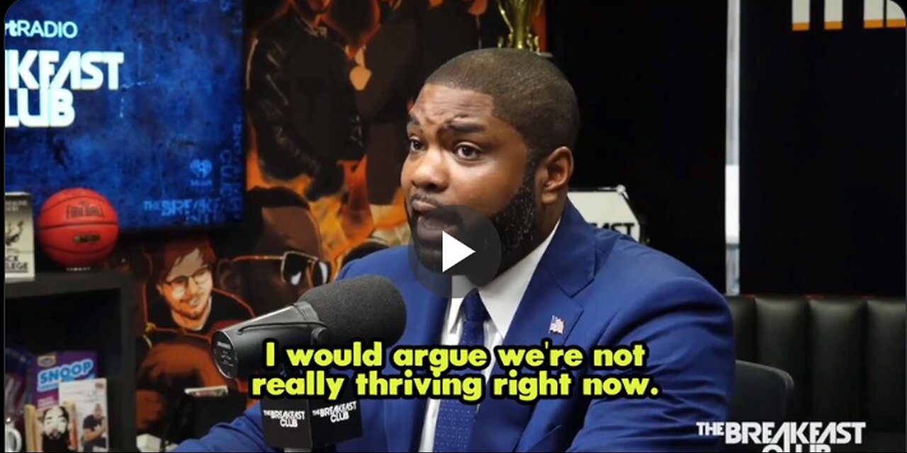 Byron Donalds tells the Breakfast Club that Kamala Harris is responsible for the high inflation.