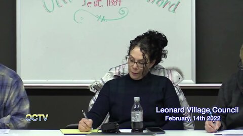 Leonard Village Council 2-14-22